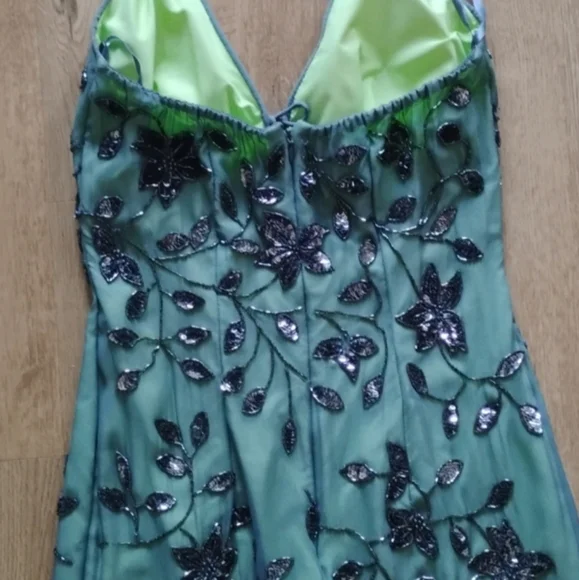Elegant Green Floral Women's Dress - Picture 12 of 12